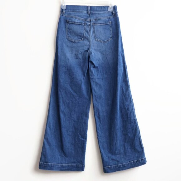 SPANX Wide Leg Seamed Front Jeans - Size M - Pull on - Picture 4 of 12